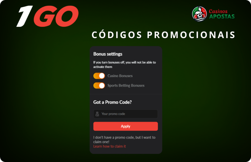 Códigos promocionais