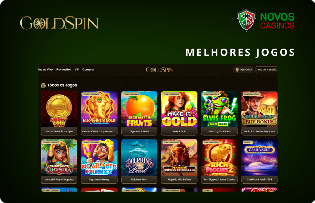 Os melhores jogos no Goldspin em 2024