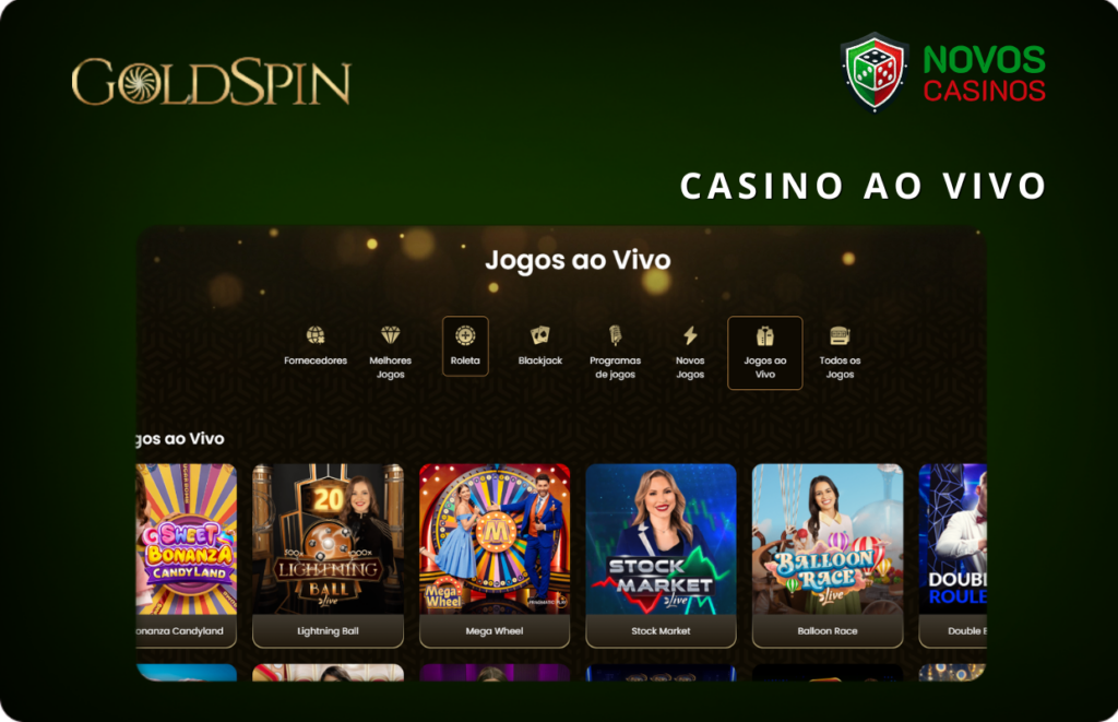 Live-casino Goldspin