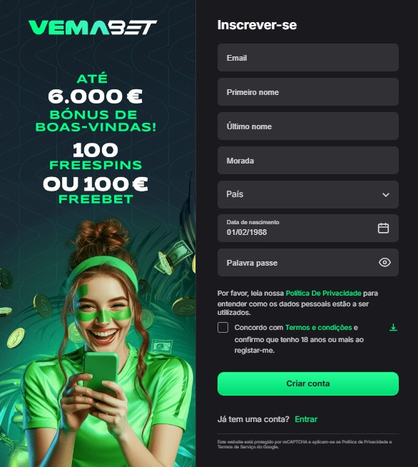 vemabet registr