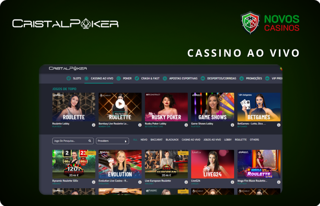 Live-casino Cristal Poker