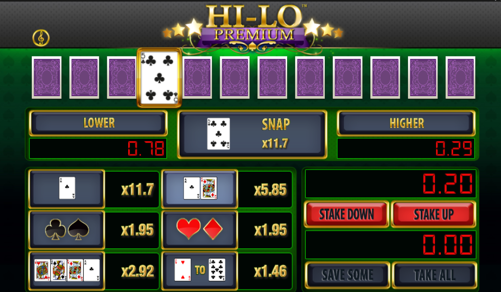 Hi Lo Video Poker