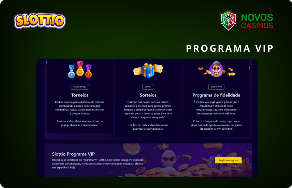 Programa de fidelidade do casino