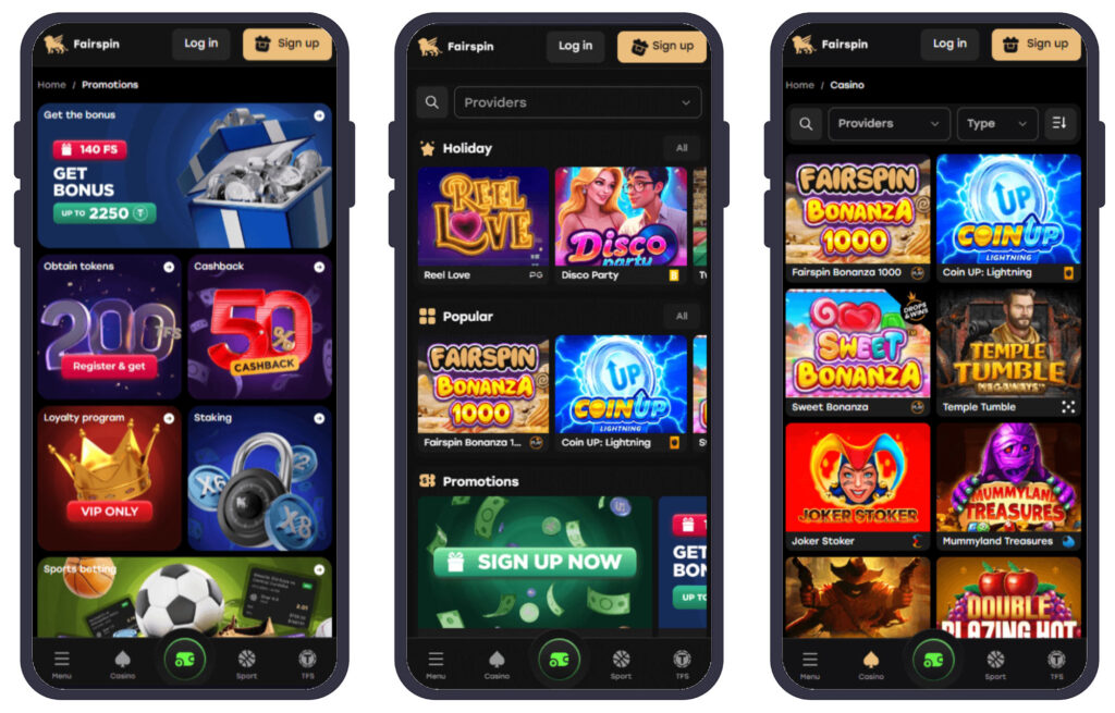 Fairspin Casino Mobile App